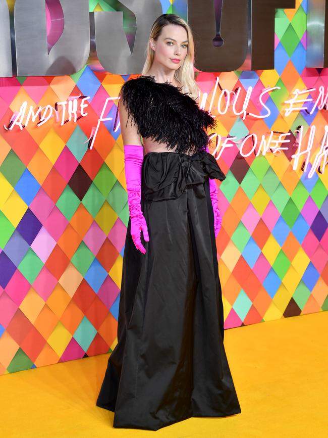 Margot Robbie attends the "Birds of Prey: And the Fantabulous Emancipation Of One Harley Quinn" World Premiere at the BFI IMAX in 2020. Photo: Gareth Cattermole.