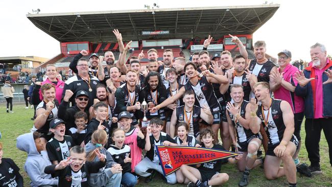 Kilburn celebrates its 2024 flag. Picture: Kilburn Football Club