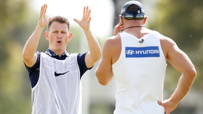 Brendon Bolton at Carlton pre-season training.