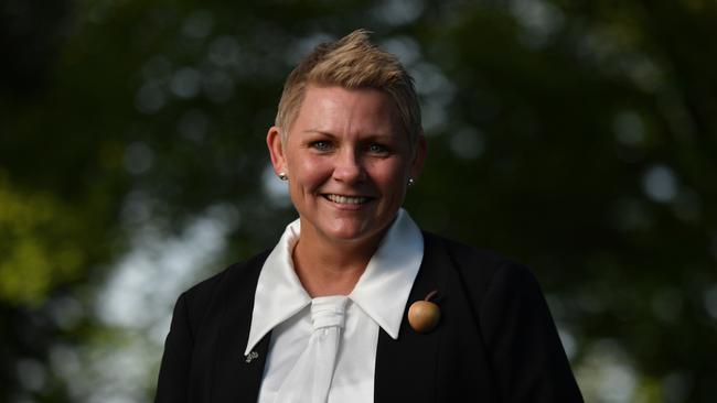 Queensland's 2020 Australian of the Year finalist Rachel Downie poses for a portrait at a reception at Government House in Canberra, Friday, January 24, 2020. (AAP Image/Mick Tsikas) NO ARCHIVING