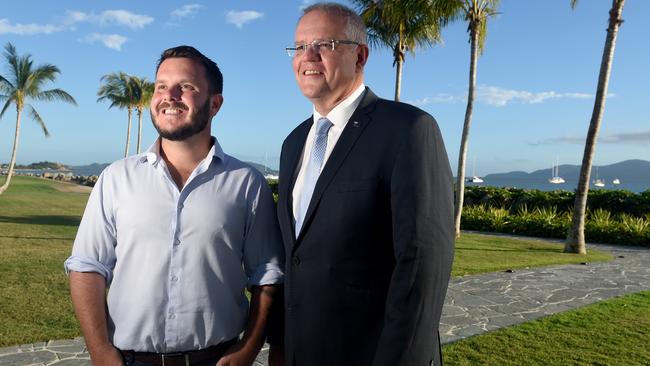 Herbert MP Phillip Thompson and Prime Scott Morrison in Townsville during the election earlier this year. Picture: Evan Morgan