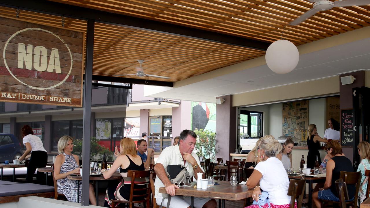 Diners on the deck at NOA in Edge Hill . PICTURE: ANNA ROGERS