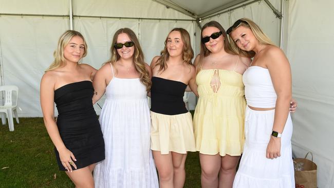 Woolamai Cup 2024. Chloe Thompson, Ainsley Barwise, Abbey Howes, Makayla Darose and Chloe Freestone. Picture: David Smith