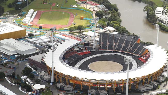 An aerial general view of Carrara Stadium. (Photo by Mark Kolbe/Getty Images)