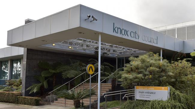 Knox Council offices, in Melbourne’s eastern suburbs. Picture: Andrew Batsch