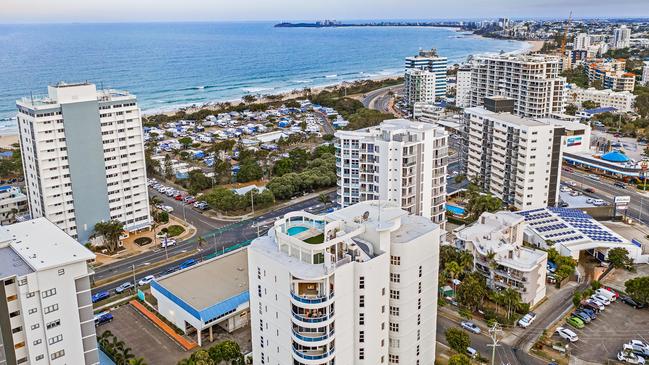 The multimillion-dollar penthouse owned by Keith and Glenda Drake in Maroochydore, at Melrose on Fifth. Pictures Supplied