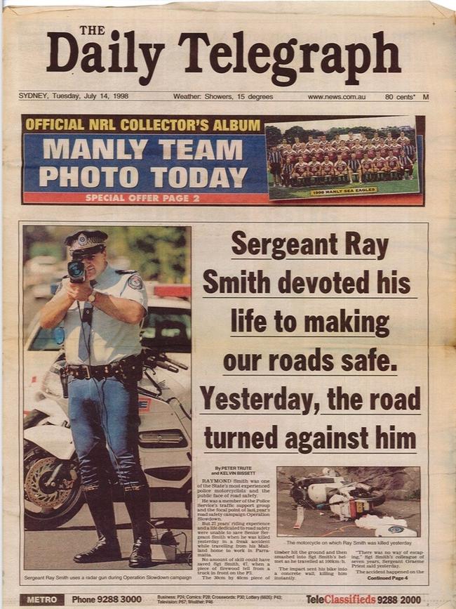 The front page of The Daily Telegraph on July 14, 1998.