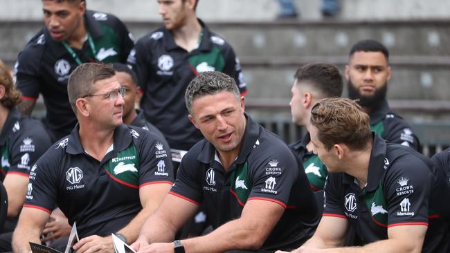 Sam Burgess will depart the Rabbitohs, after signing on to become the coach of the Warrington Wolves in 2024. Picture: John Grainger.