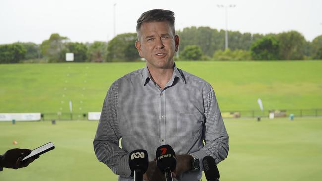 LNP deputy leader Jarrod Bleijie at the Sunshine Coast Stadium. Photo: Andrew Hedgman