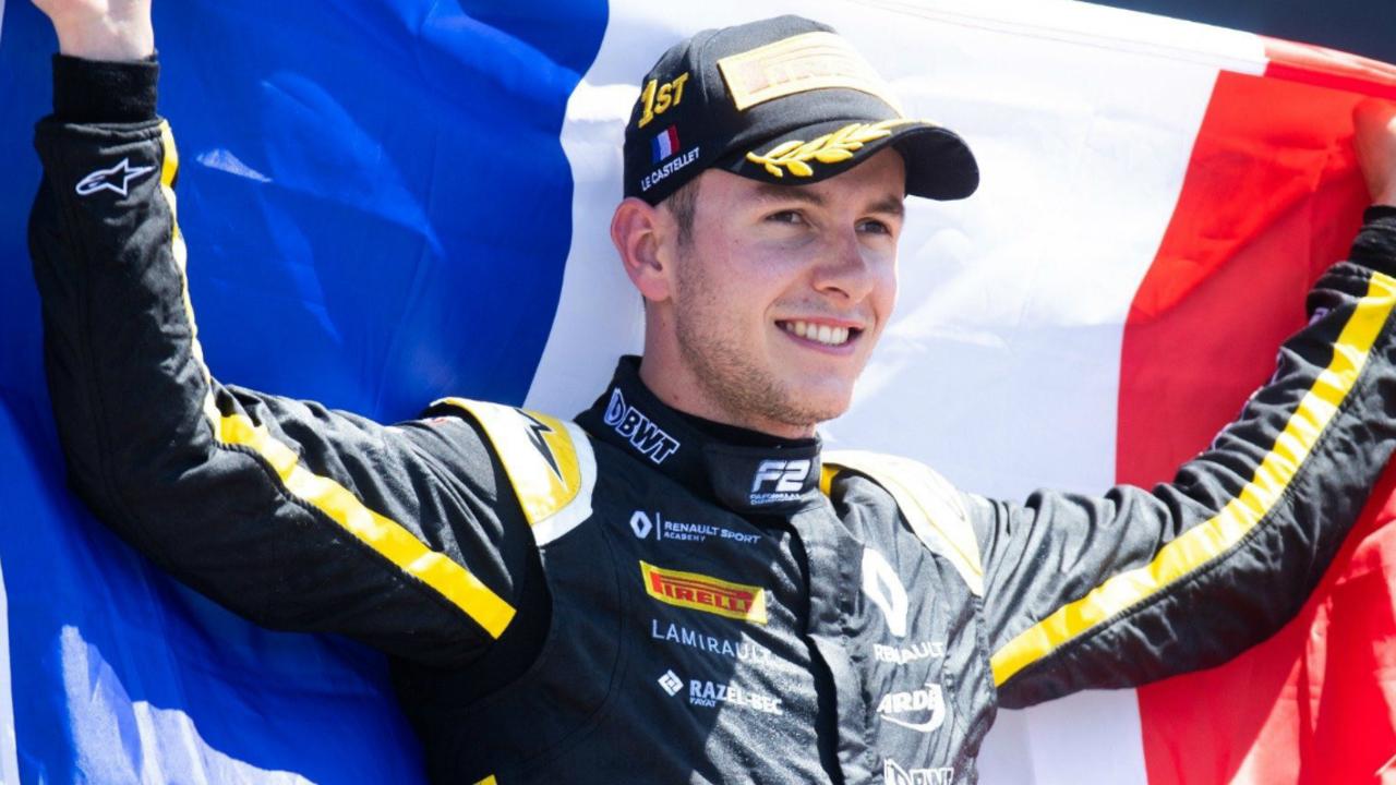 Anthoine Hubert celebrates winning on home turf in France in June.