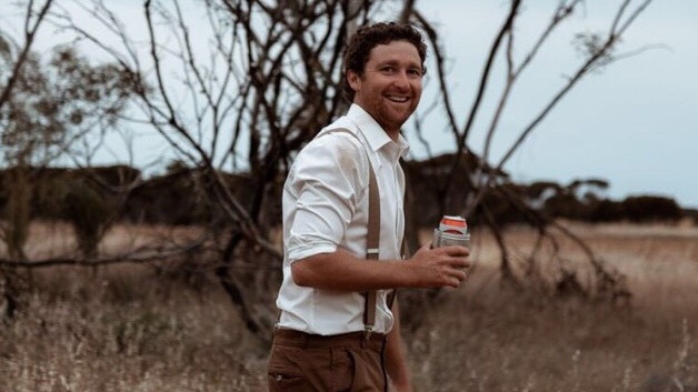 Brad Skinner on his October 27 wedding day. Picture: Supplied.