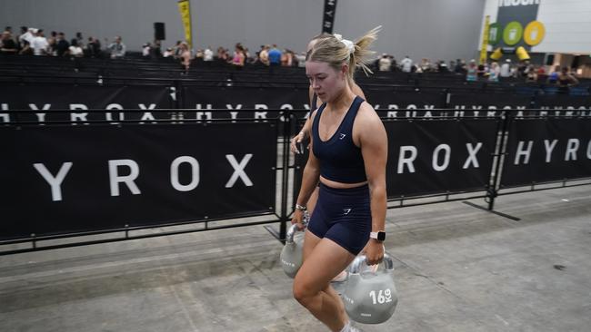 10000 athletes put their fitness to the test in a massive Hyrox competition this weekend (14-15 Dec) at Melbourne Exhibition and Convention Centre. Picture Valeriu Campan