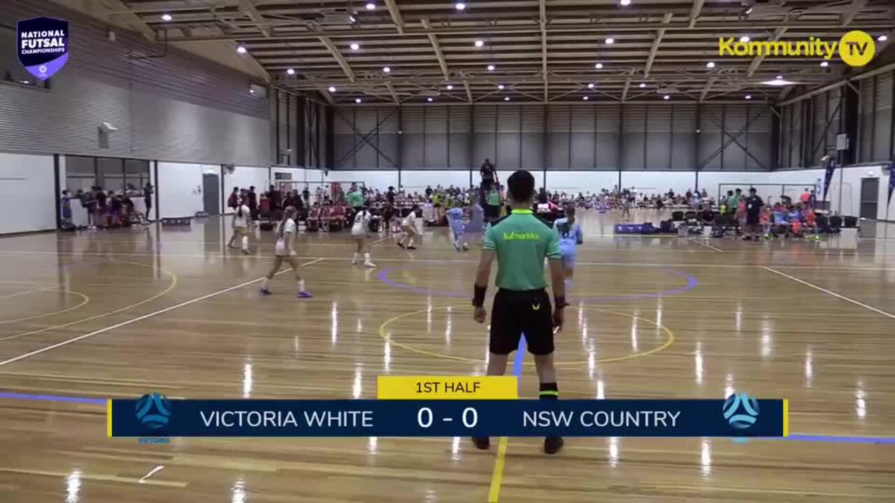 Replay: : Football Victoria White v Football NSW Country (U13 Girls) -  2025 National Futsal Championships Day 3