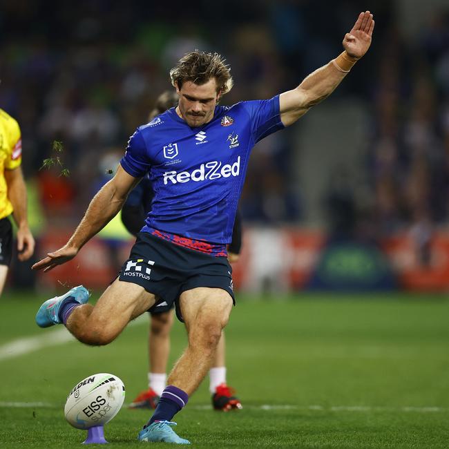 Ryan Papenhuyzen should take plenty of shots at goal with the Storm. Picture: Daniel Pockett/Getty Images