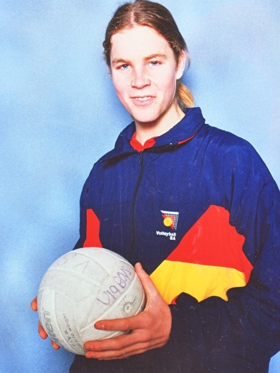 Eli Murn was a rising volleyball star when he crashed his car into a tree in the Adelaide Hills in 2004. Picture: Supplied