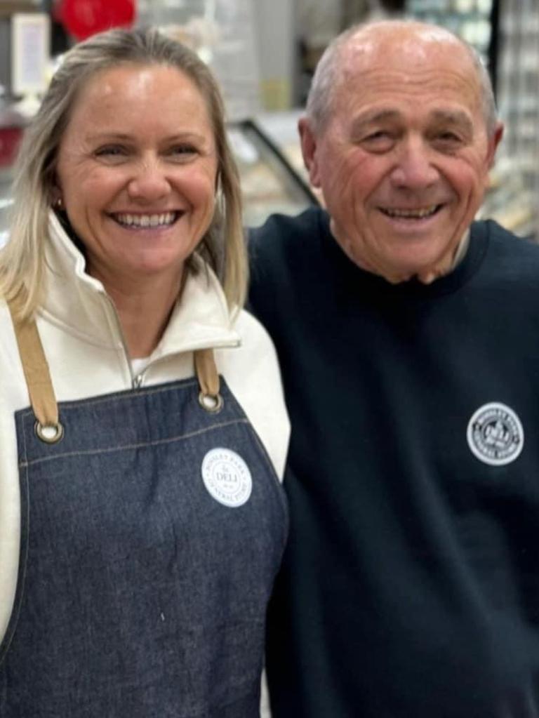 Bossley Park General Store and Deli’s general operations manager Paola Borges, and her father Enzo Di Federico. Picture: Facebook