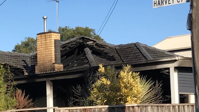 Firefighters saved a young man’s life when they pulled him out of a raging house fire in Cheltenham. Pic: FRV