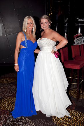 <p>Kristy Hope (right) and friend. Picture: Anthony Licuria</p>