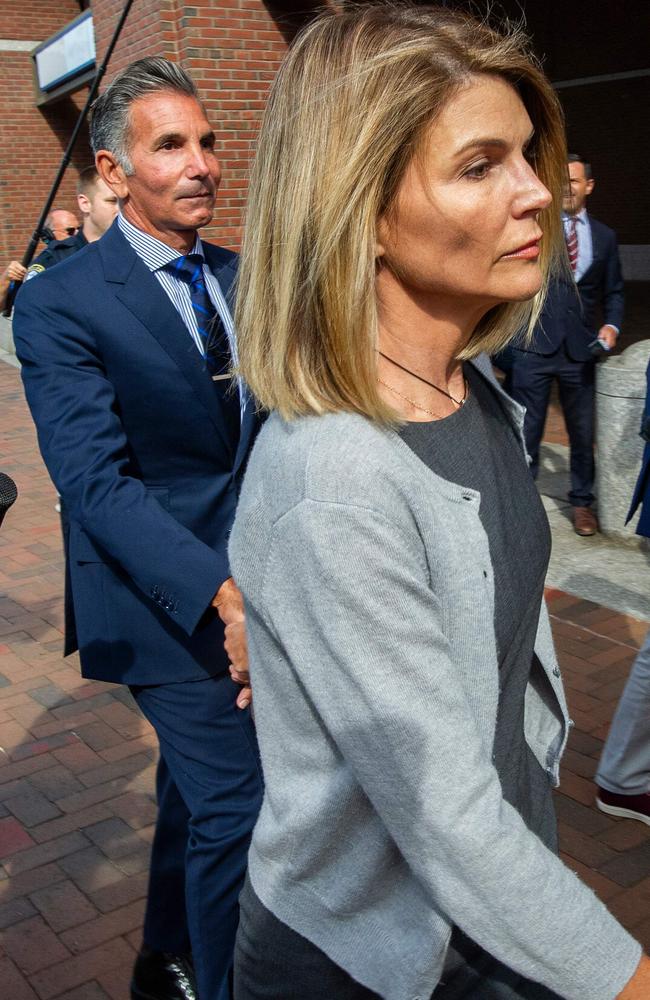 Lori Loughlin was sentenced on Friday afternoon. Picture: Joseph Prezioso/AFP