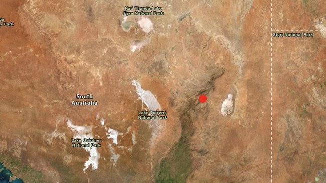 A 3.3 magnitude quake has rattled the Flinders Ranges. Picture: Geoscience Australia