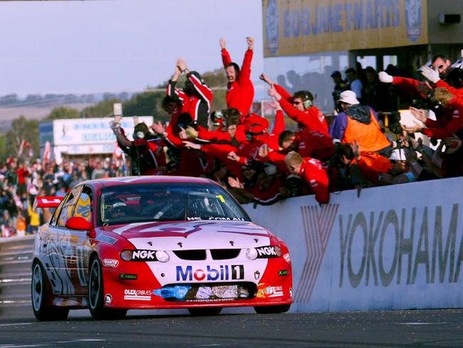 Mark Skaife kept his foot to the floor in 2002 despite plastic bags restricting air intake.