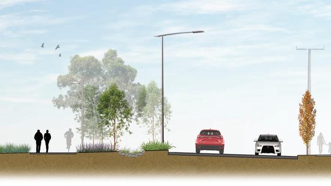 Artist's impression of West Beach Rd upgrade which will be completed by June 2019.