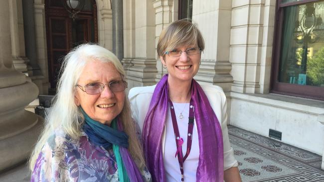 Fiona Richardson with her mother, Veronica Power, in 2016. Picture: ABC/Supplied