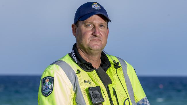 Sergeant Peter Venz from the Gold Coast Entertainment Precinct Group (EPG). Picture: Jerad Williams