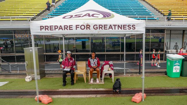 Action from the Queensland Athletics track and field championships at QSAC on Saturday March 15, 2025. Picture: Stephen Archer.