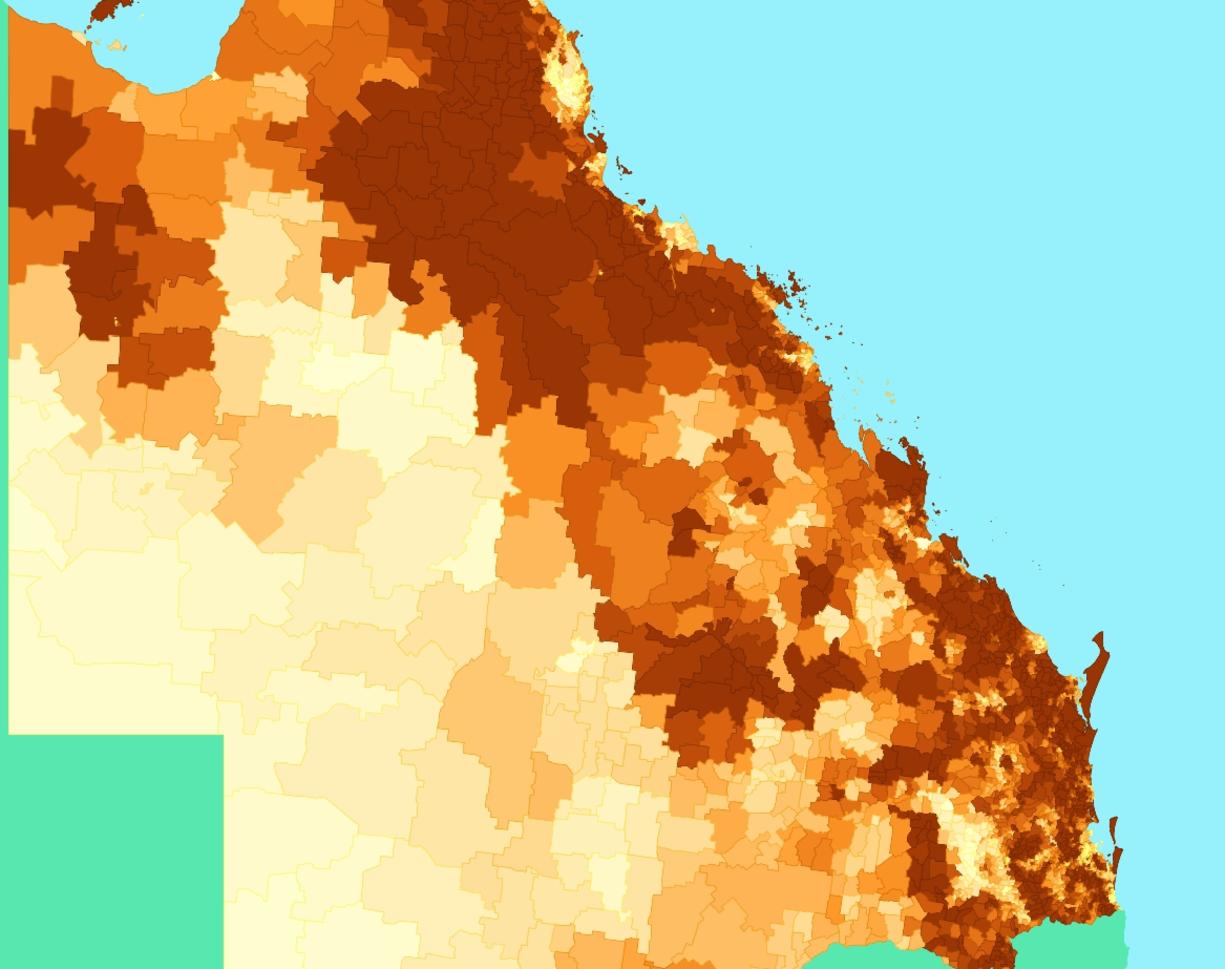 Queensland’s greatest fire risks are also in some of its most populated areas. Source: 360info.org