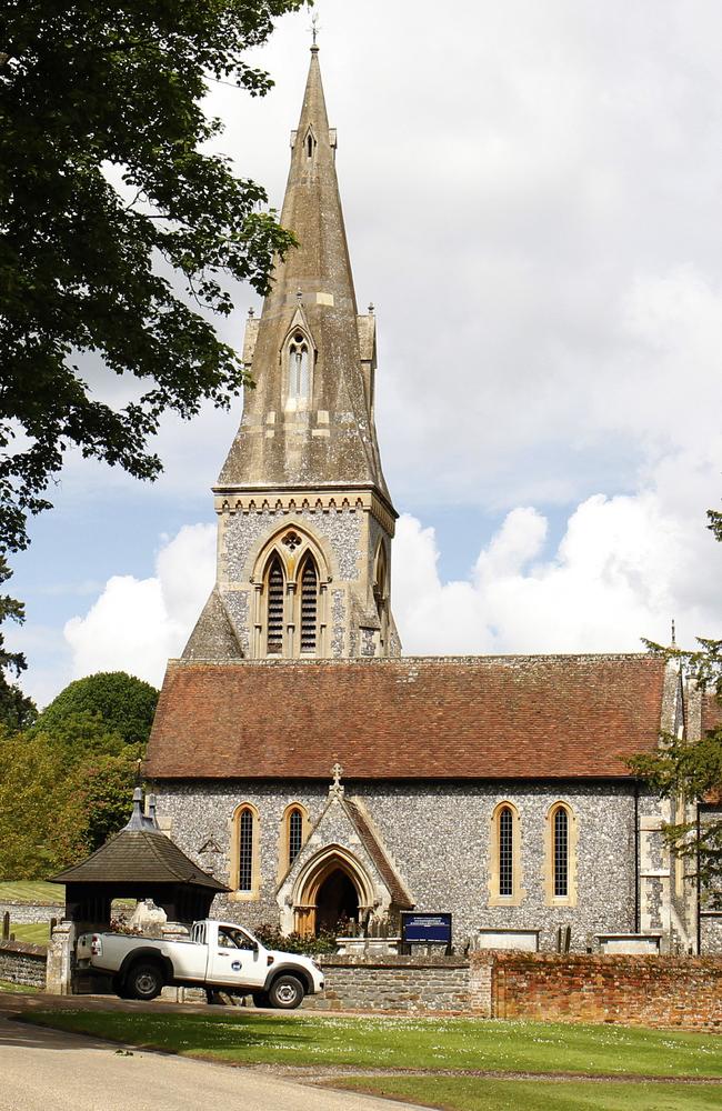 St Mark's Church in Englefield, Berkshire, will be overflowing with wedding guests, royal watchers and the media when Pippa Middleton and James Matthews are married. Picture: Neil P. Mockford.