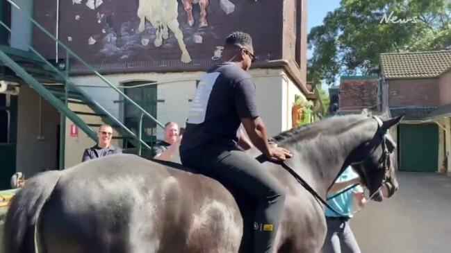 Rudimental on horseback ahead of The Big Dance