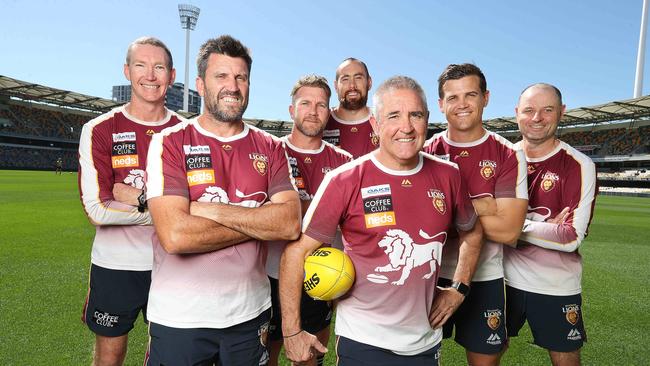 Danny Daly, right, with the rest of Chris Fagan’s coaching group last year. Picture: Annette Dew