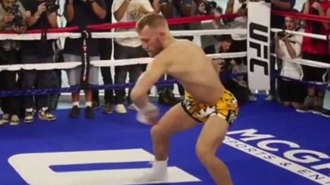 Conor McGregor's workout mocked on the internet.
