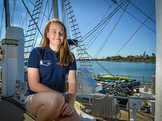 SETTING SAIL: Sidney Stuart, 16, from Gladstone, will be boarding the STS  Young Endeavour as it voyages south to Brisbane. Picture: Matt Taylor GLA230918SAIL