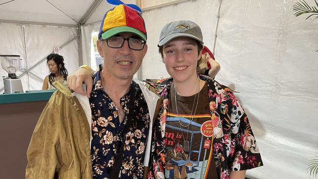 Philip Lambie and Leon Lambie at Bluesfest 2023. Picture: Savannah Pocock