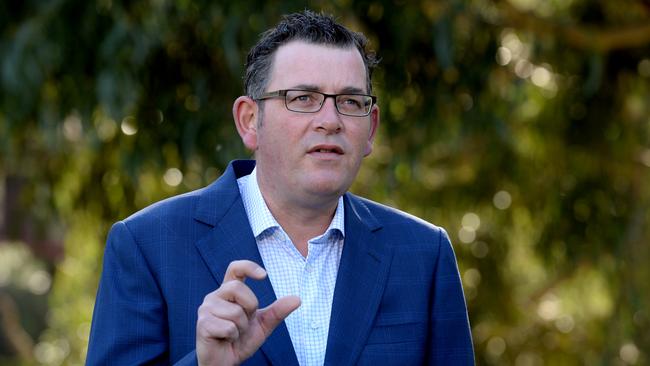 Victorian Premier Daniel Andrews on Tuesday. Picture: Andrew Henshaw