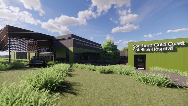 An artist impression of the southern Gold Coast satellite Hospital