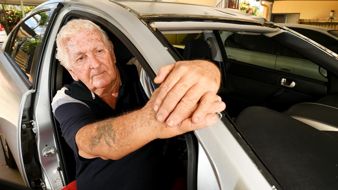 Ken Harrison, 80, has been forced off the road after a naked teenager  jumped on his car | Townsville Bulletin