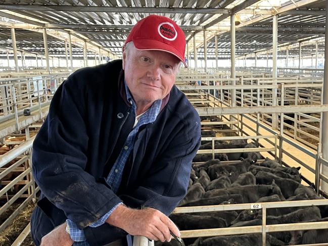 Anthony Nichol, from N Nichol and Co, Bethanga, sold 16 Angus steers, EU-accredited, 295kg, for $1145 or 388c/kg liveweight, the top cents a kilogram price at the Wodonga store cattle sale.