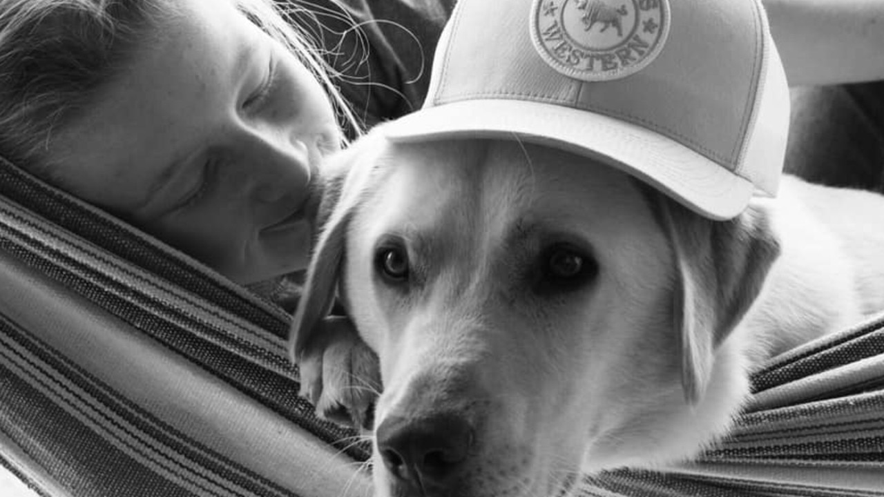 Dexter and 12 year old Mackenzie chilling in the hammock Photo Vanessa Weatherley