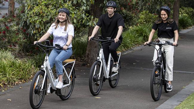 Sydney based e-bike company Zoomo was doing well out of lockdown and the boom in bike deliveries and demand for e-bikes. Picture: John Feder/The Australian.