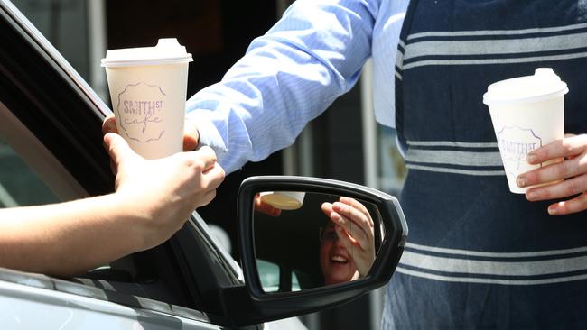 Cairns’ Smith St Cafe customers don't need to leave their cars. Picture: Brendan Radke