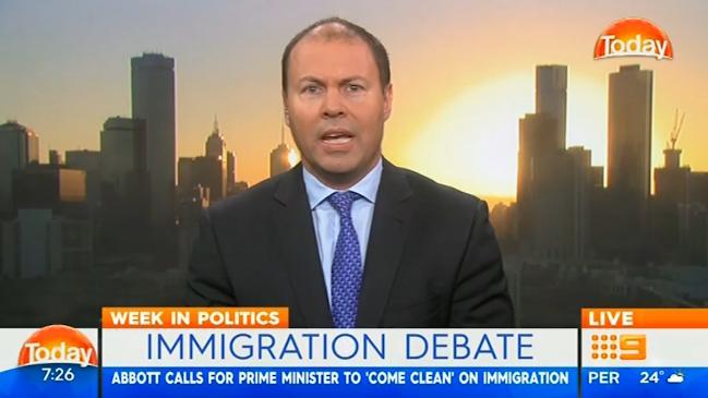 Josh Frydenberg on the immigration debate