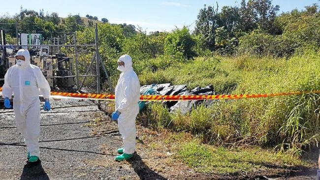 Fire and Rescue crews were today called to a HAZMAT incident involving asbestos in North Lismore. Picture: Fire and Rescue Goonellabah