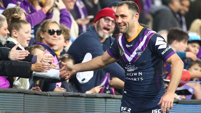 The Storm skipper has time to enjoy his footy. (Scott Barbour/Getty Images)