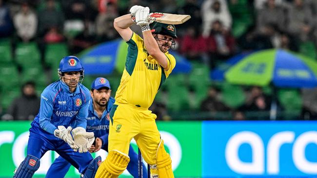 Travis Head struck a blistering half century. (Photo by Aamir QURESHI / AFP)