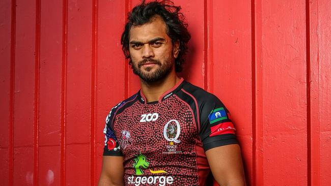 Karmichael Hunt’s rugby future is in doubt. Picture: Brendan Hertel, QRU