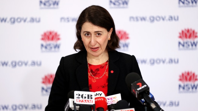 NSW Premier Gladys Berejiklian has hinted that an early exit from lockdown could be on the cards for NSW residents. Picture: Brendon Thorne - Pool/Getty Images