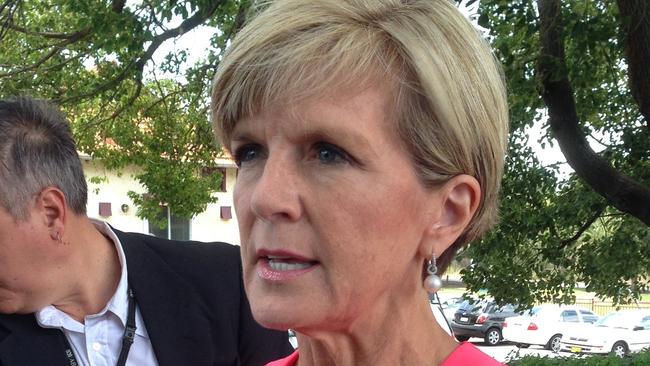 Exhaust all avenues ... Julie Bishop says the government will continue to make representations to the Indonesian government. Picture: AAP.
